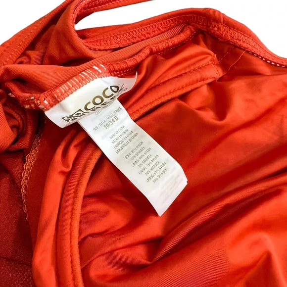 Coco Reef Orange Bra Sized One Piece Swimsuit 10 - Picture 7 of 7